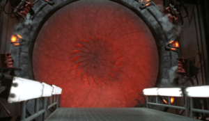 Das STARGATE mit rot glühender Iris